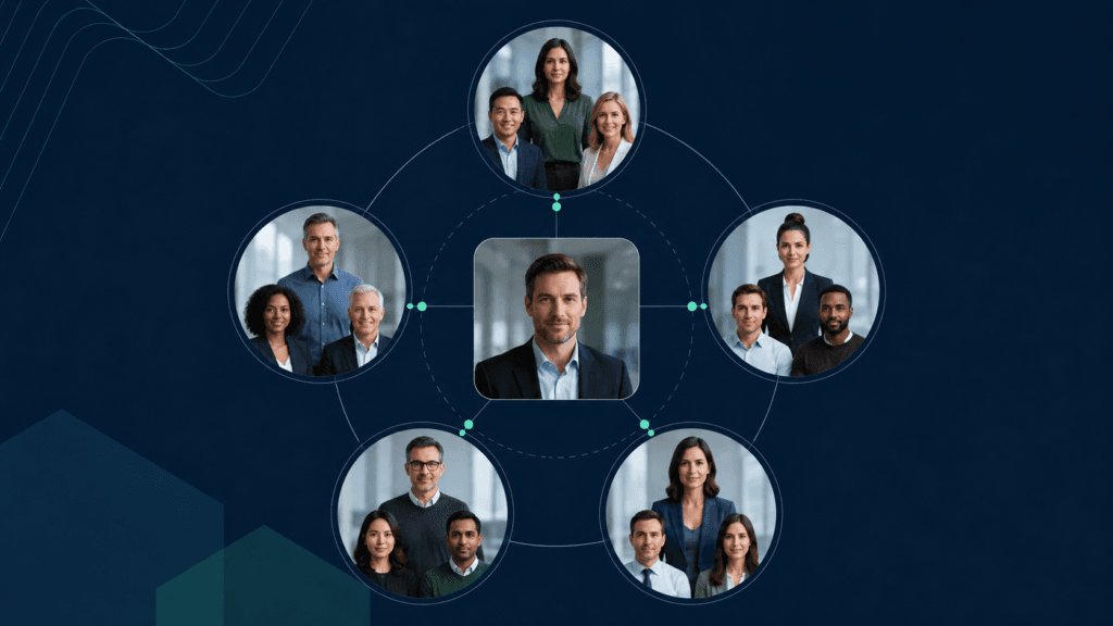 Why Buying Group Coverage Matters for Pipeline Progression visual showing target accounts, buying group signals and pipeline progression.