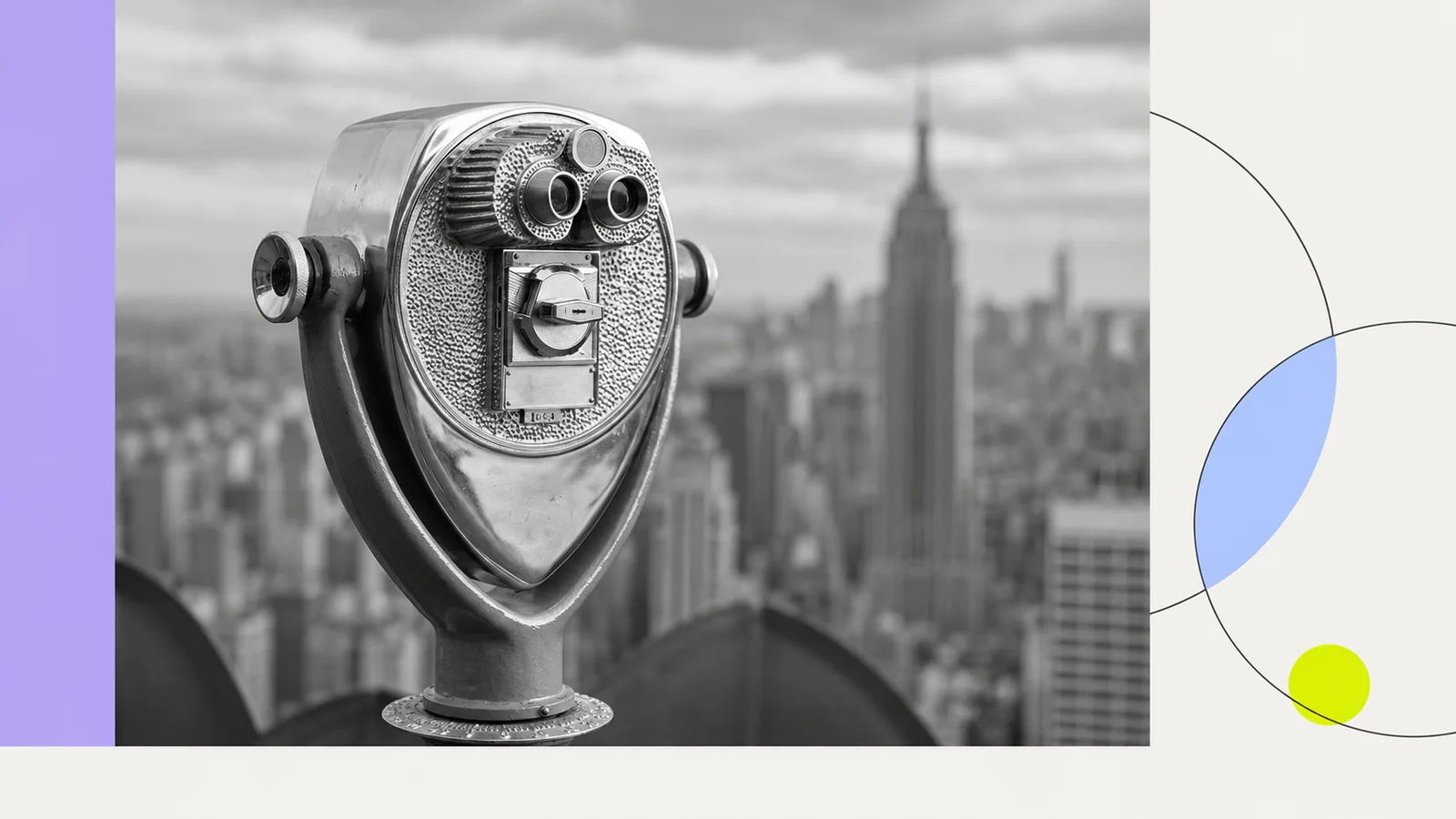 Coin-operated binoculars pointing into the distance.